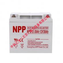 耐普蓄电池NP38-12 12V38AH 铅酸免维护UPS不间断电源电池